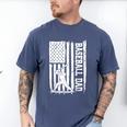 Baseball Dad American Flag Papa Daddy Happy Father's Day Men's Comfort Colors T-Shirt Blue Jean Baseball Dad American Flag Papa Daddy Happy Father's Day Men's Comfort Colors T-Shirt Blue Jean