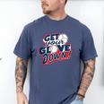 Baseball Dad Coach Training Saying Get Your Glove Down Men's Comfort Colors T-Shirt Blue Jean Baseball Dad Coach Training Saying Get Your Glove Down Men's Comfort Colors T-Shirt Blue Jean