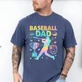 Baseball Dad Cool Fathers Day Coach Player Daddy Papa Men Men's Comfort Colors T-Shirt Blue Jean