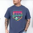Baseball Dad Drip Home Plate Dripping Ice Cream Men's Comfort Colors T-Shirt Blue Jean Baseball Dad Drip Home Plate Dripping Ice Cream Men's Comfort Colors T-Shirt Blue Jean