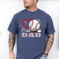 Baseball Dad Family Matching Cute Baseball Lover Men's Comfort Colors T-Shirt Blue Jean