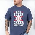 Baseball Dad Father Homerun Fathers Day Baseball Lovers Premium Men's Comfort Colors T-Shirt Blue Jean
