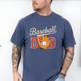 Baseball Dad Fireball Sports Father Fathers Day Daddy Premium Men's Comfort Colors T-Shirt Blue Jean