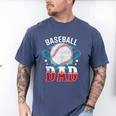 Baseball Dad Happy Fathers Day Dad Daddy Baseball Lover Men's Comfort Colors T-Shirt Blue Jean