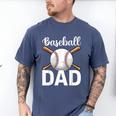 Baseball Dad Happy Fathers Day For Men Boys Men's Comfort Colors T-Shirt Blue Jean