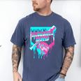 Baseball Dad Home Plate Ice Cream Drip Father's Day Men's Comfort Colors T-Shirt Blue Jean Baseball Dad Home Plate Ice Cream Drip Father's Day Men's Comfort Colors T-Shirt Blue Jean