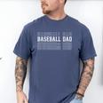 Baseball Dad Layered Text Father Coach Player Men's Comfort Colors T-Shirt Blue Jean Baseball Dad Layered Text Father Coach Player Men's Comfort Colors T-Shirt Blue Jean
