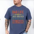 Baseball Dad Men Dad Life Just Another Day At The Ballpark Men's Comfort Colors T-Shirt Blue Jean