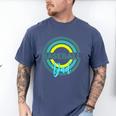 Baseball Dad With Modern Baseball Circles Men's Comfort Colors T-Shirt Blue Jean Baseball Dad With Modern Baseball Circles Men's Comfort Colors T-Shirt Blue Jean