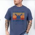 Baseball Dad Like A Normal Dad Only Cooler Men's Comfort Colors T-Shirt Blue Jean