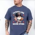 Baseball Dad Saying Hot Dog Gnome Pun For Fathers Day Men's Comfort Colors T-Shirt Blue Jean