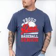 Baseball Dad Shirt Proud Dad Of A Baseball 2025 Senior Men's Comfort Colors T-Shirt Blue Jean