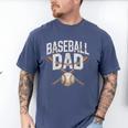 Baseball Dad Sport Father Outfit For Proud Papa Men's Comfort Colors T-Shirt Blue Jean