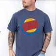 Baseball Dinger King Logo For Home Run Players And Fan Men's Comfort Colors T-Shirt Blue Jean Baseball Dinger King Logo For Home Run Players And Fan Men's Comfort Colors T-Shirt Blue Jean