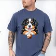 Baseball Dog Men & Women Men's Comfort Colors T-Shirt Blue Jean
