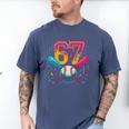 Baseball Drip 6 7 Number 67 Six Seven Meme Boys Kids Men's Comfort Colors T-Shirt Blue Jean Baseball Drip 6 7 Number 67 Six Seven Meme Boys Kids Men's Comfort Colors T-Shirt Blue Jean
