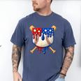Baseball Drip American Flag Home Plate 4th Of July Patriotic Men's Comfort Colors T-Shirt Blue Jean Baseball Drip American Flag Home Plate 4th Of July Patriotic Men's Comfort Colors T-Shirt Blue Jean