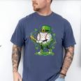 Baseball Drip For Boys Ice Cream Drip Youth St Patricks Day Men's Comfort Colors T-Shirt Blue Jean