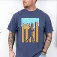 Baseball Drip Dripping Ice Cream Sport Player American Flag Men's Comfort Colors T-Shirt Blue Jean Baseball Drip Dripping Ice Cream Sport Player American Flag Men's Comfort Colors T-Shirt Blue Jean