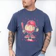 Baseball Drip Ice Cream Breast Cancer Awareness Boys & Girls Men's Comfort Colors T-Shirt Blue Jean Baseball Drip Ice Cream Breast Cancer Awareness Boys & Girls Men's Comfort Colors T-Shirt Blue Jean