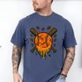 Baseball Drip Ice Cream Dripping Blaze Hunter Orange Camo Men's Comfort Colors T-Shirt Blue Jean Baseball Drip Ice Cream Dripping Blaze Hunter Orange Camo Men's Comfort Colors T-Shirt Blue Jean