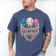 Baseball Drip Icecream Men's Comfort Colors T-Shirt Blue Jean