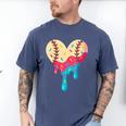 Baseball Drip Melting Ice Cream Baseball Heart Boys Girls Men's Comfort Colors T-Shirt Blue Jean Baseball Drip Melting Ice Cream Baseball Heart Boys Girls Men's Comfort Colors T-Shirt Blue Jean