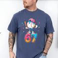 Baseball Drip Number 67 Six Seven Meme Ice Cream Dripping Men's Comfort Colors T-Shirt Blue Jean