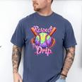 Baseball Drip Respect The Drip Purple Ice Cream Sprinkles Men's Comfort Colors T-Shirt Blue Jean