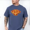 Baseball Dripping Waffle Field Men's Comfort Colors T-Shirt Blue Jean