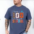 Baseball Football Basketball I Survived 100 Days Of School Men's Comfort Colors T-Shirt Blue Jean Baseball Football Basketball I Survived 100 Days Of School Men's Comfort Colors T-Shirt Blue Jean