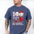 Baseball Happy 100 Days Of School Boy Girl Kid Teacher Men's Comfort Colors T-Shirt Blue Jean