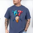 Baseball Ice Cream Drip 67 Six Seven Gen Alpha Slang Meme Men's Comfort Colors T-Shirt Blue Jean Baseball Ice Cream Drip 67 Six Seven Gen Alpha Slang Meme Men's Comfort Colors T-Shirt Blue Jean