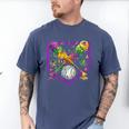 Baseball Ice Cream Drip Boys Mardi Gras Carnival Party Mask Men's Comfort Colors T-Shirt Blue Jean Baseball Ice Cream Drip Boys Mardi Gras Carnival Party Mask Men's Comfort Colors T-Shirt Blue Jean