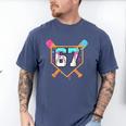 Baseball Ice Cream Drip Number 67 Player Six Seven Meme 6 7 Men's Comfort Colors T-Shirt Blue Jean Baseball Ice Cream Drip Number 67 Player Six Seven Meme 6 7 Men's Comfort Colors T-Shirt Blue Jean