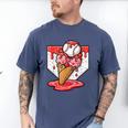 Baseball Ice Cream Drip Baseball Strawberry For Youth Red Men's Comfort Colors T-Shirt Blue Jean Baseball Ice Cream Drip Baseball Strawberry For Youth Red Men's Comfort Colors T-Shirt Blue Jean
