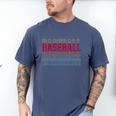 Baseball Layered Text Team Player Coach Youth Men's Comfort Colors T-Shirt Blue Jean Baseball Layered Text Team Player Coach Youth Men's Comfort Colors T-Shirt Blue Jean