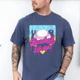 Baseball Life Lifestyle Home Plate Ice Cream Drip Men Boys Men's Comfort Colors T-Shirt Blue Jean