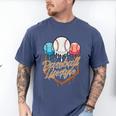 Baseball Lifestyle Baseball Lover Player Baseballer Men's Comfort Colors T-Shirt Blue Jean
