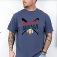 Baseball Mama Squad Proud Sports Mom Game Day Men's Comfort Colors T-Shirt Blue Jean