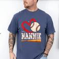 Baseball Nannie Baseball Heart Family Matching Men's Comfort Colors T-Shirt Blue Jean