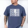 Baseball Pitcher Player Team Sport Lover Family Friends Fans Men's Comfort Colors T-Shirt Blue Jean Baseball Pitcher Player Team Sport Lover Family Friends Fans Men's Comfort Colors T-Shirt Blue Jean