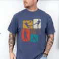 Baseball Player Collage Men Kids Coach Youth Boys Men's Comfort Colors T-Shirt Blue Jean