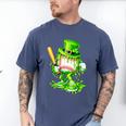 Baseball Player Ice Cream Drip Shamrocks St Patrick's Day Men's Comfort Colors T-Shirt Blue Jean Baseball Player Ice Cream Drip Shamrocks St Patrick's Day Men's Comfort Colors T-Shirt Blue Jean