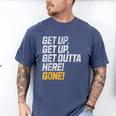 Baseball Player Get Up Get Outta Here Gone Home Run Men's Comfort Colors T-Shirt Blue Jean Baseball Player Get Up Get Outta Here Gone Home Run Men's Comfort Colors T-Shirt Blue Jean