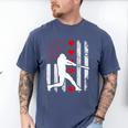 Baseball Silhouette Heart USA Flag Hearts American Boys Kids Men's Comfort Colors T-Shirt Blue Jean Baseball Silhouette Heart USA Flag Hearts American Boys Kids Men's Comfort Colors T-Shirt Blue Jean