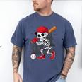 Baseball Skeleton Halloween Playing Men's Comfort Colors T-Shirt Blue Jean Baseball Skeleton Halloween Playing Men's Comfort Colors T-Shirt Blue Jean