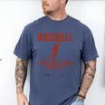 Baseball Tee For Men Women Men's Comfort Colors T-Shirt Blue Jean