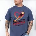 Baseball Valentine Love Is Our Home Run Apparel Men's Comfort Colors T-Shirt Blue Jean