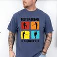 Best Baseball Dad Baseball Baseball Player Dad Saying Men's Comfort Colors T-Shirt Blue Jean